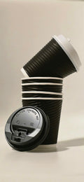 8oz Double Paper Coffee Cup  - 500pcs In a Box - NO LID - 5 COLOURS
