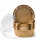 750ml Paper Bowls  - 600pcs - With Lids