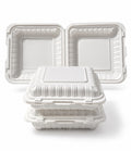 9" Recyclable Plastic Food Containers - 1050ml - 150pcs In a Box