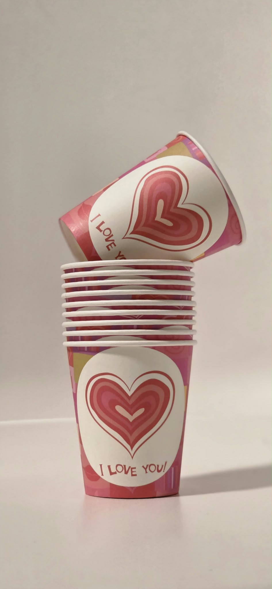 8OZ Single Paper Cups - 9 Different Designs -  2000pcs In a Box